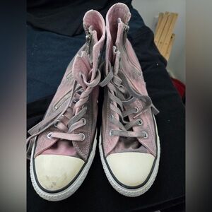 Converse Dusty Pink High-Top Sneakers